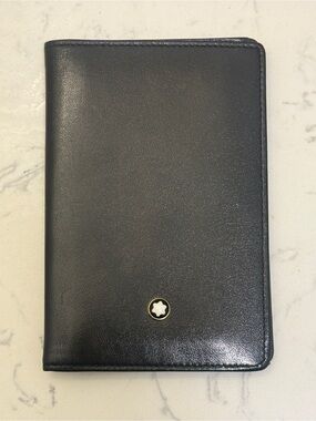 Mont Blanc leather card holder wallet for men